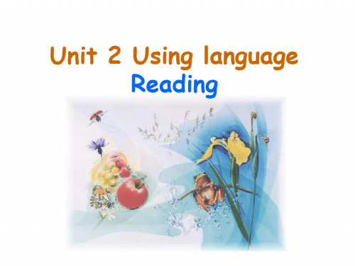 高一英语Using-language课件