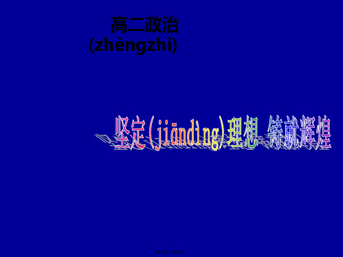 湖南师大附中内部资料高二政治必修4课件第四单元探究与复习新