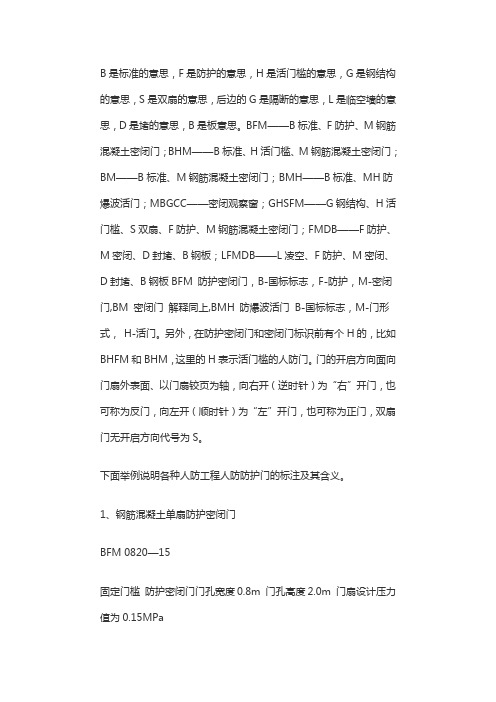 人防门代码含义Microsoft Word 文档