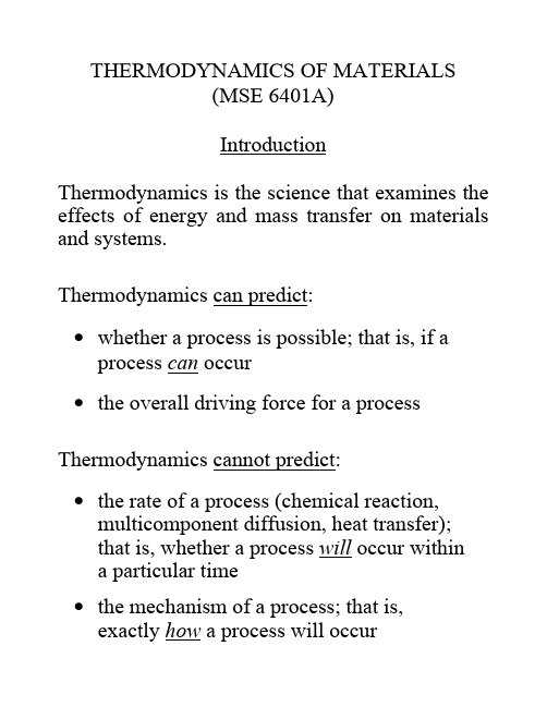 Thermodynamics 课件