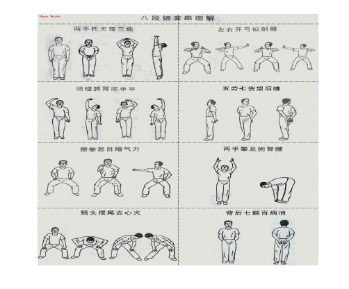 中老年健身体操之八段锦图文解