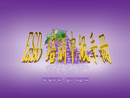 ESD培训中级手册