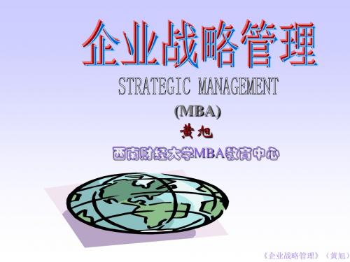 【战略管理】企业战略管理(推荐PPT230)