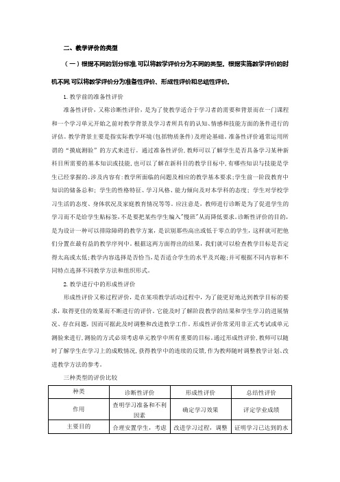 第十节  教育评价的类型