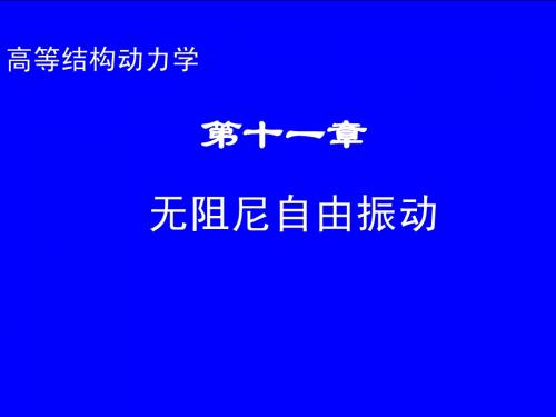 第十一章 无阻尼自由振动