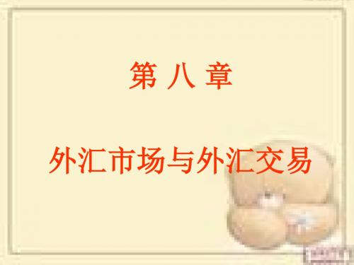 自考国际金融第8章