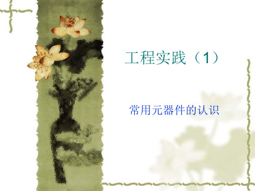 常用元器件的认识PPT课件
