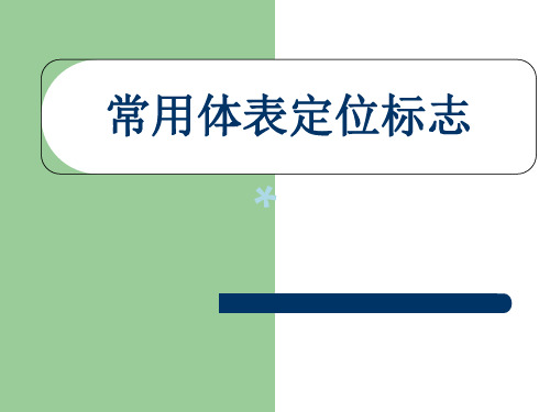 常用体表定位标志