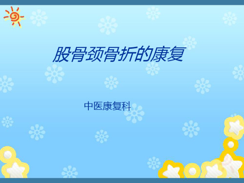 股骨颈骨折的康复精品PPT课件