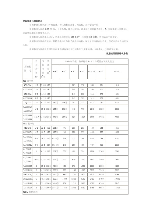 泰康压缩机
