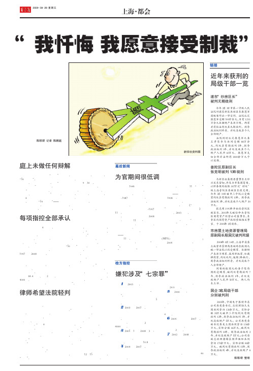 A09 上海市环保局原副局长严舜钧涉嫌受贿百余万昨日受审