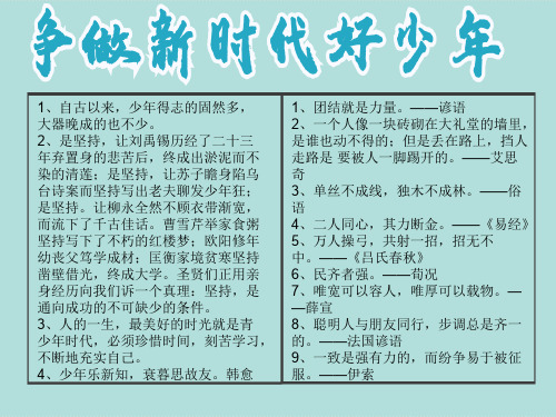 争做新时代好少年手抄报简单版