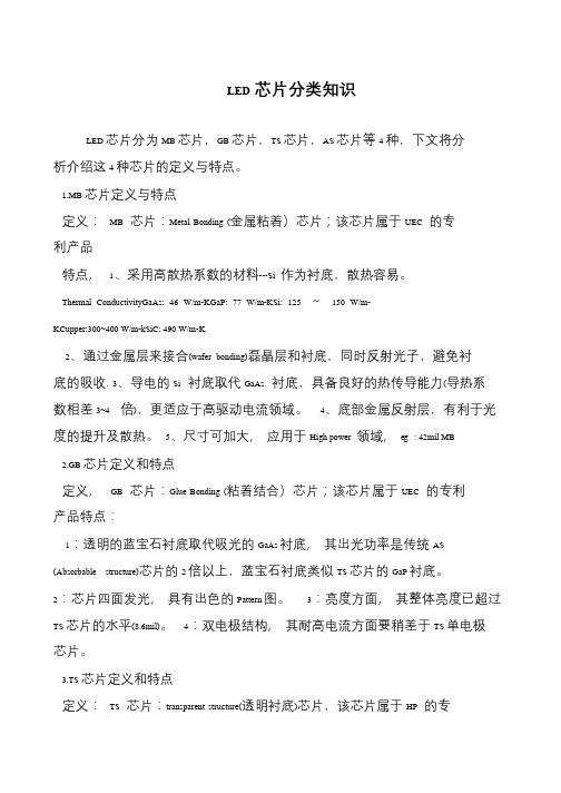 LED芯片分类知识