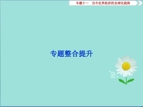 2019版高考历史一轮复习专题11当今世界经济的全球化趋势专题整合提升课件人民版