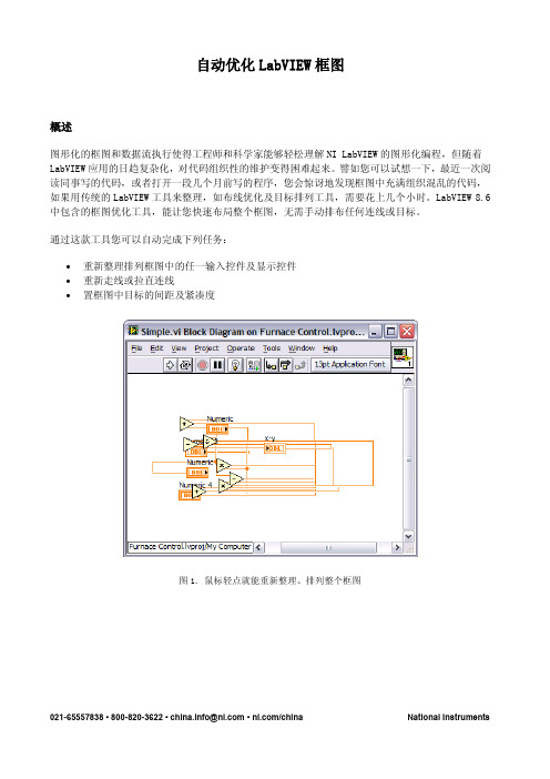 自动优化LabVIEW框图
