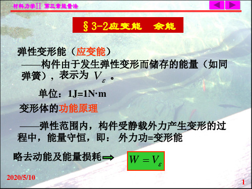 弹性变形能(应变能)