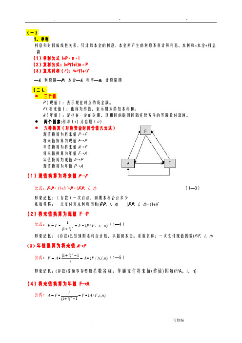 中级经济师建筑经济计算公式及例题