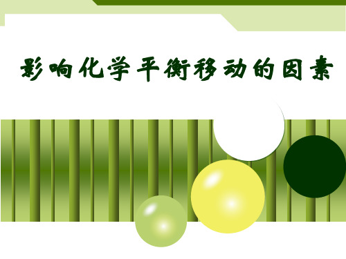 沪科版高中化学高一下册-6.2反应物如何尽可能转变成生成物-影响化学平衡移动的因素 课件