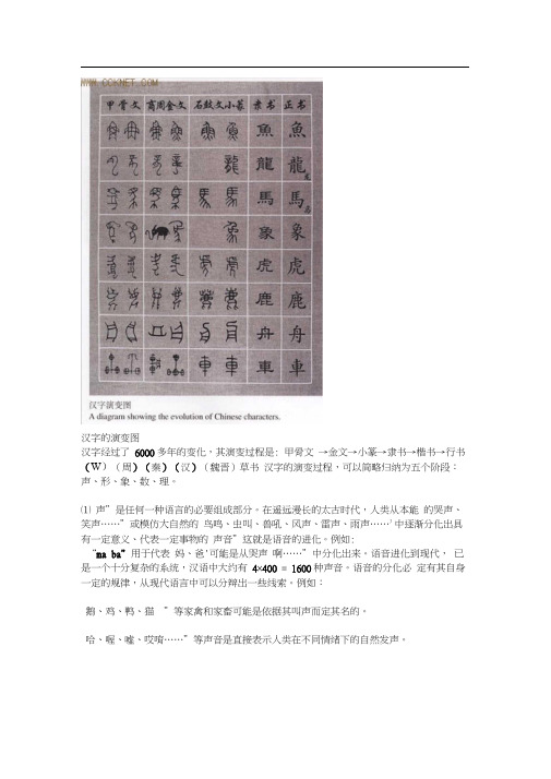 中国汉字的演变历史.docx