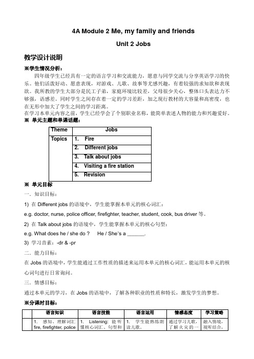 4AM2U2教学设计(唐佩峰)