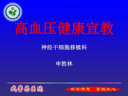 高血压健康宣教