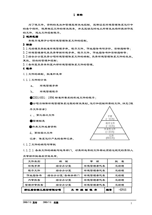 安全标准化管理程序文件-05-文件控制程序.docx
