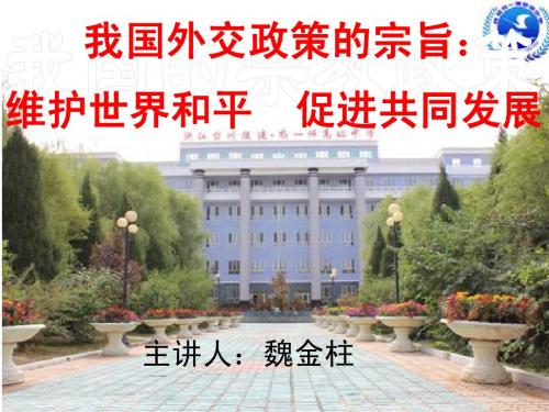 我国外交政策的宗旨(正式)