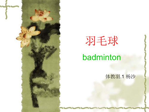 羽毛球