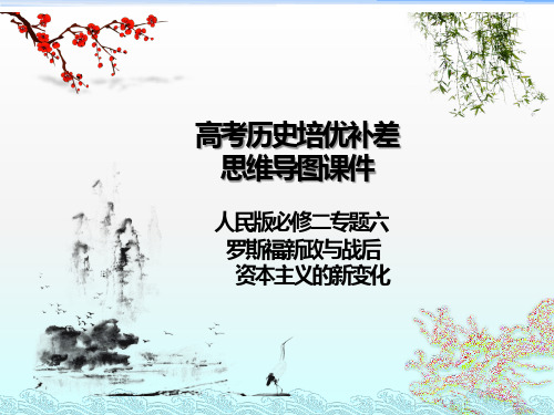 高考历史培优补差思维导图课件：人民版必修二专题六 罗斯福新政与战后资本主义的新变化