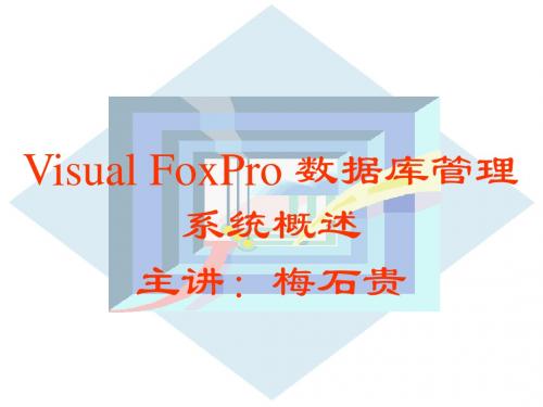 第2章VFP数据库管理系统概述