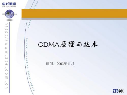 CDMA原理与技术