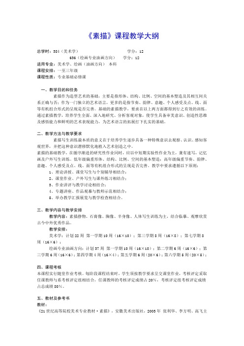 素描大纲
