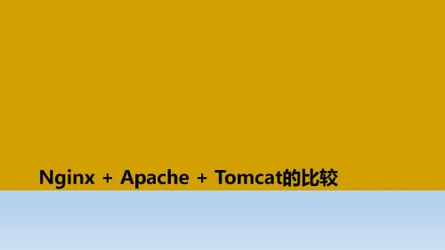 Nginx + Apache + Tomcat比较