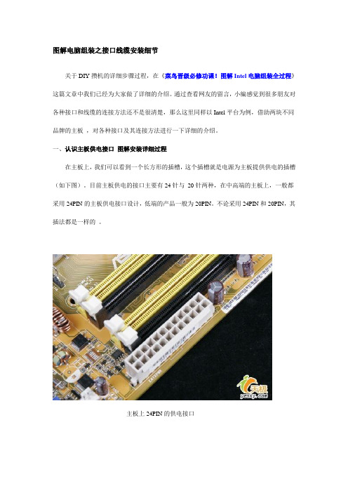 图解电脑组装之接口线缆安装细节