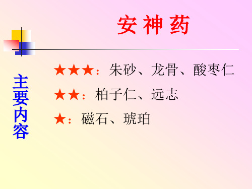 20.中药学课件(安神药)