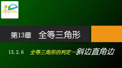 13.2.6全等三角形的判定--HL