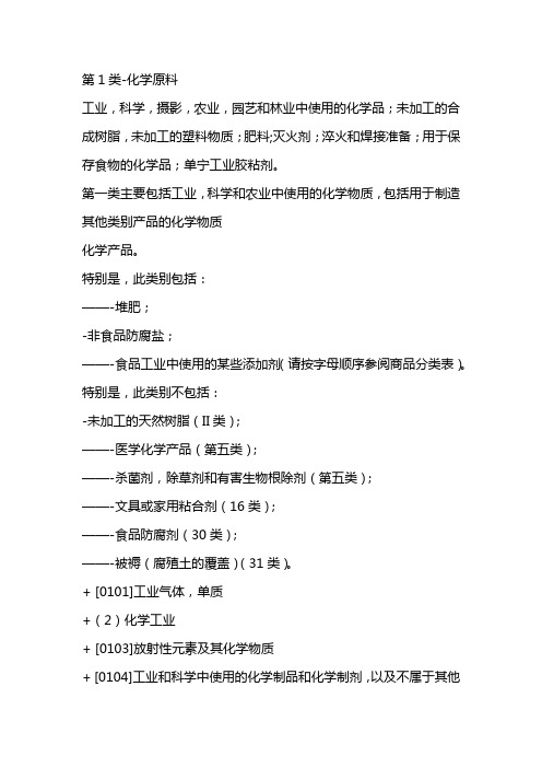 商标注册45类明细