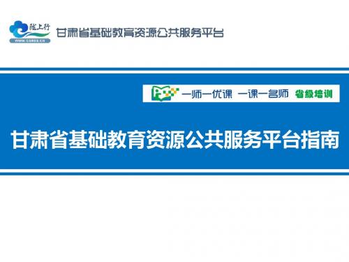省级平台指南