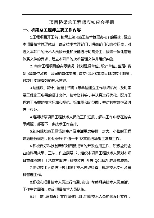 03项目桥梁总工程师应知应会手册