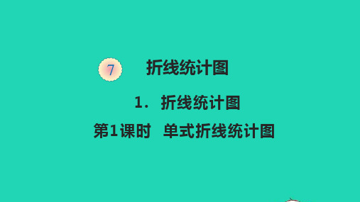 五年级数学下册七折线统计图7.1.1单式折线统计图教学课件人教版.pptx