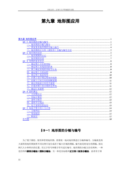 09第九章地形图应用
