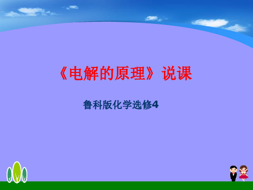 电能转化为化学能-电解说课ppt