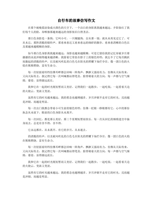自行车的故事仿写作文