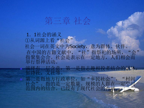 第三章 社会