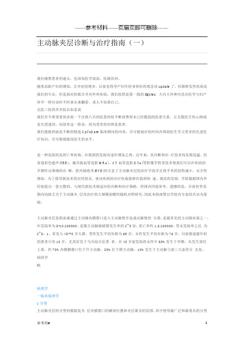 主动脉夹层(动静脉)