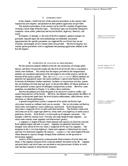 Highway Capacity Manual 2000