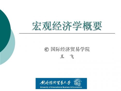 对外经贸大学宏观经济学期末复习
