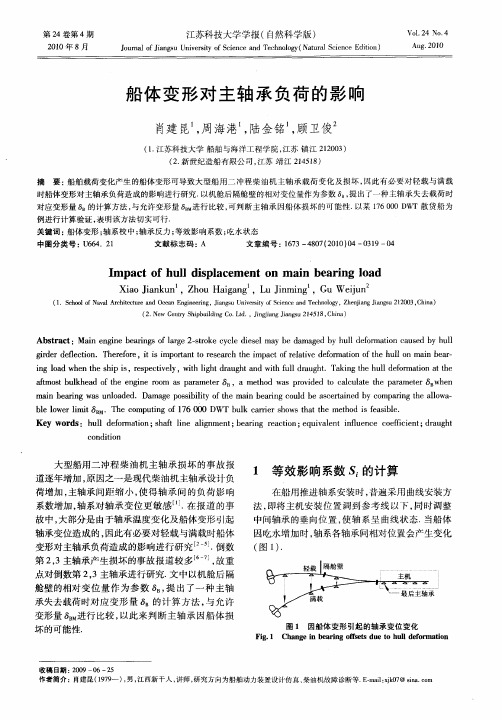 船体变形对主轴承负荷的影响