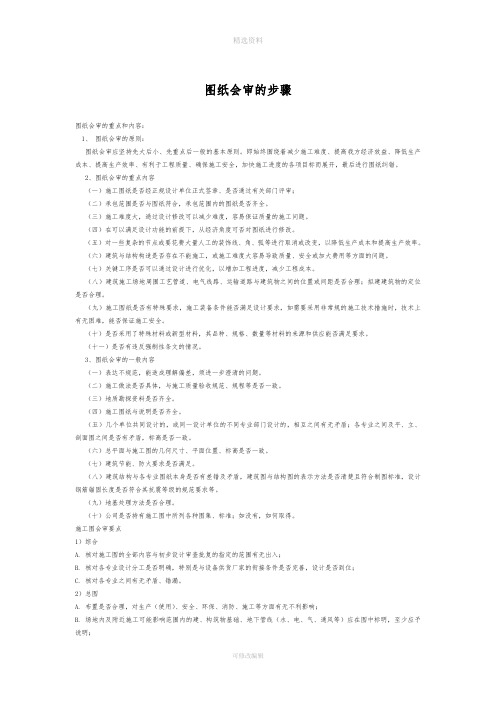 教你怎么图纸会审的详细步骤课件