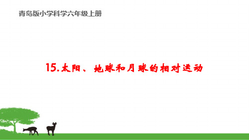 青岛版小学科学六年级上册-太阳、地球和月球的相对运动(课件)